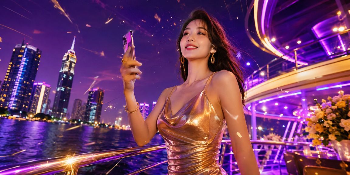 Người dùng Sài Gòn chơi casino trên điện thoại dưới ánh đèn neon thành phố